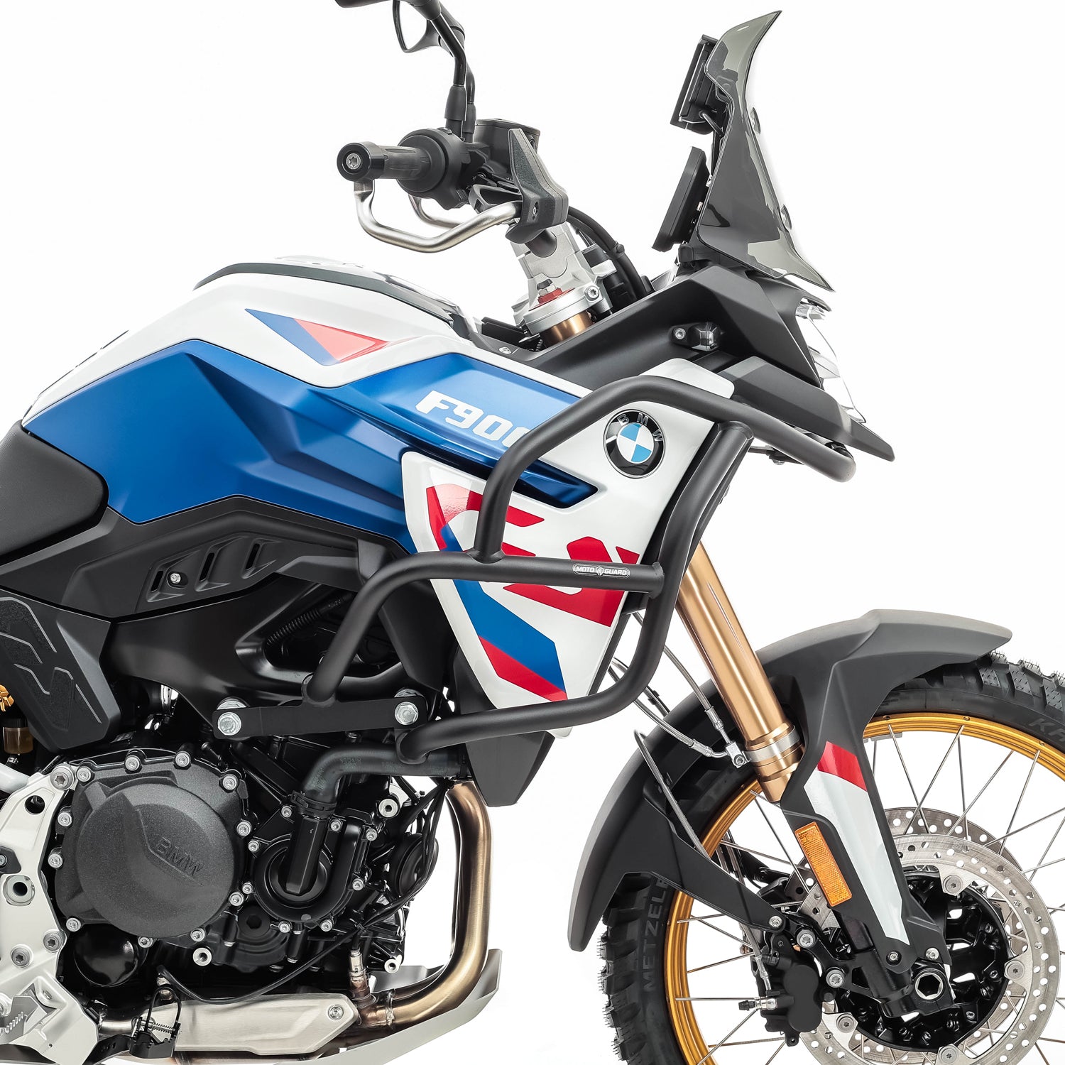 Crash bar, pentru BMW F 900 GS 2024, Partea superioara, Negru Protectie motor