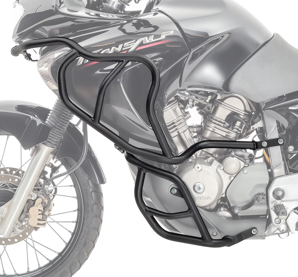 Crash bar pentru Honda Transalp XL 650 V 00-07, Full set, Negru Protectie motor
