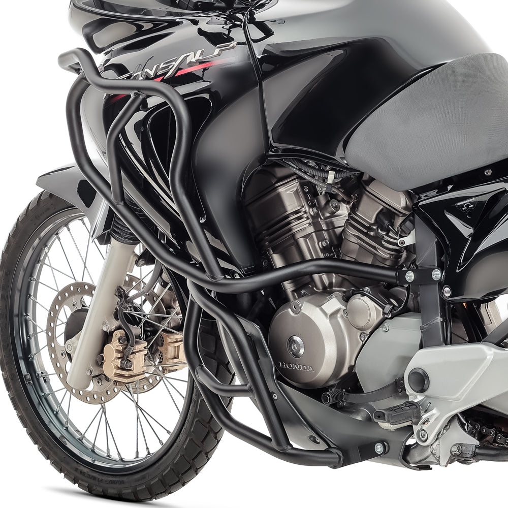 Crash bar pentru Honda Transalp XL 650 V 00-07, Full set, Negru Protectie motor