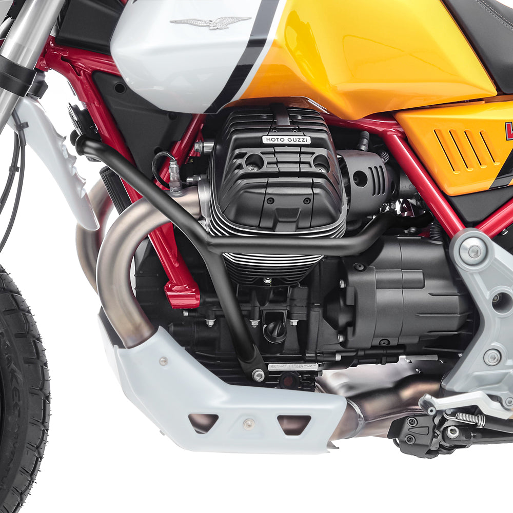 Crash bar pentru Moto Guzzi V85 TT 19-24, Partea de jos, Negru Protectie motor