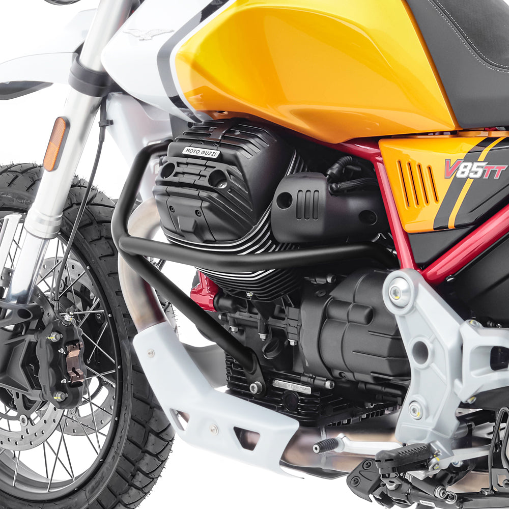 Crash bar pentru Moto Guzzi V85 TT 19-24, Partea de jos, Negru Protectie motor