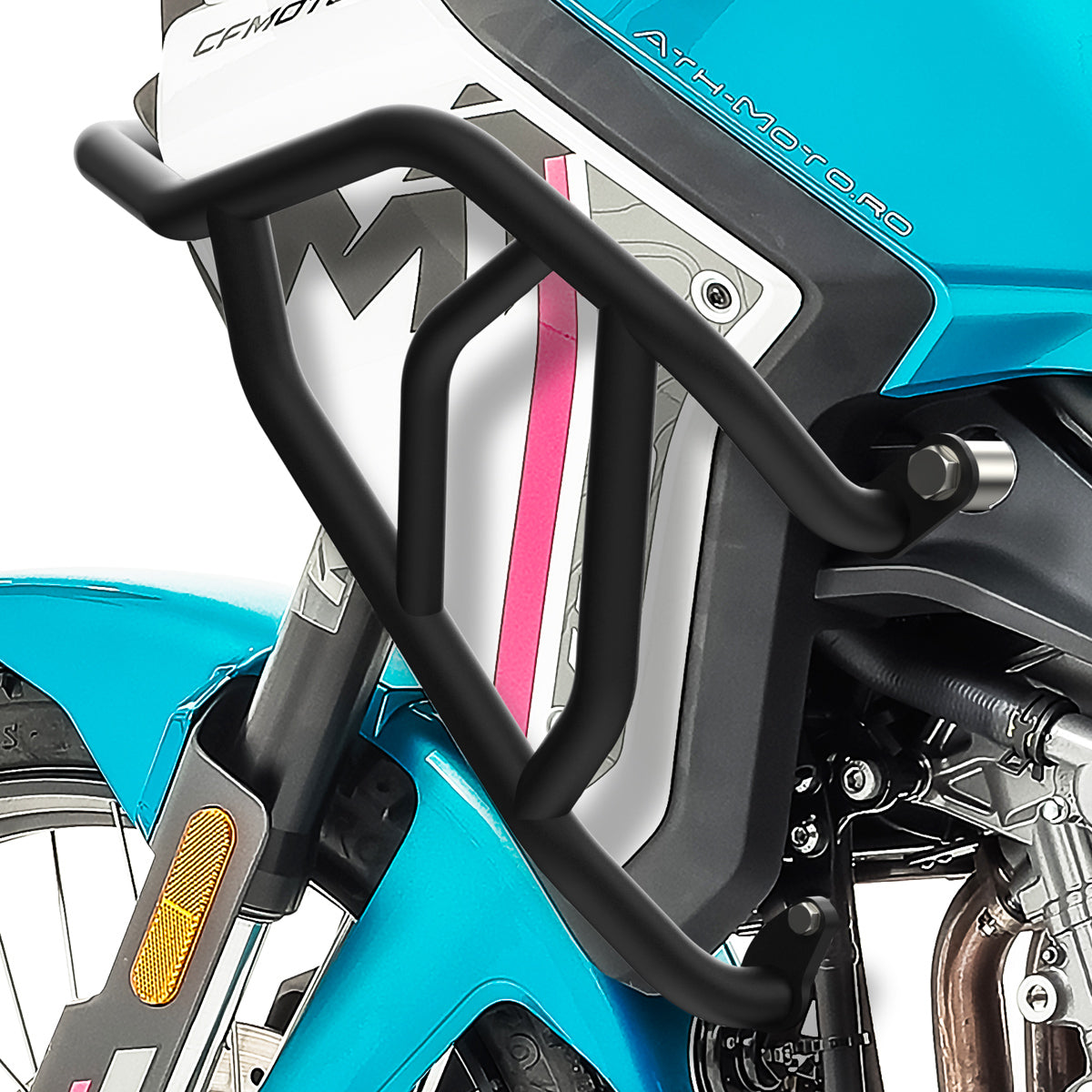 Crash bar pentru CFMoto 450MT 24-25, Negru, Partea superioara