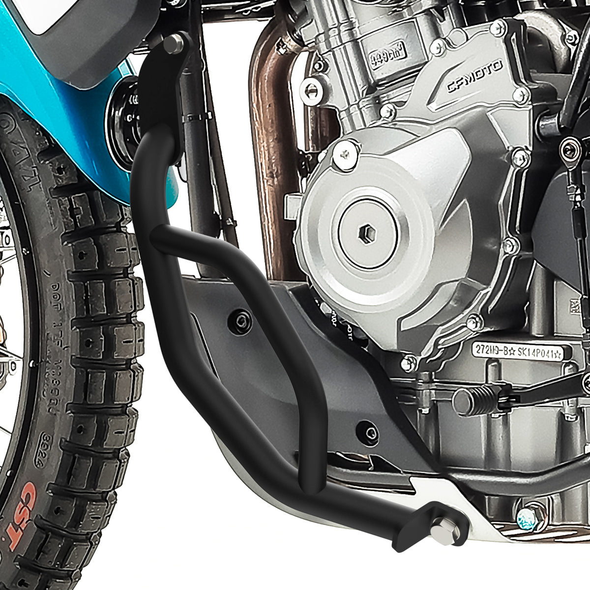 Crash bar pentru CFMoto 450MT 24-25, Negru, Partea inferioara