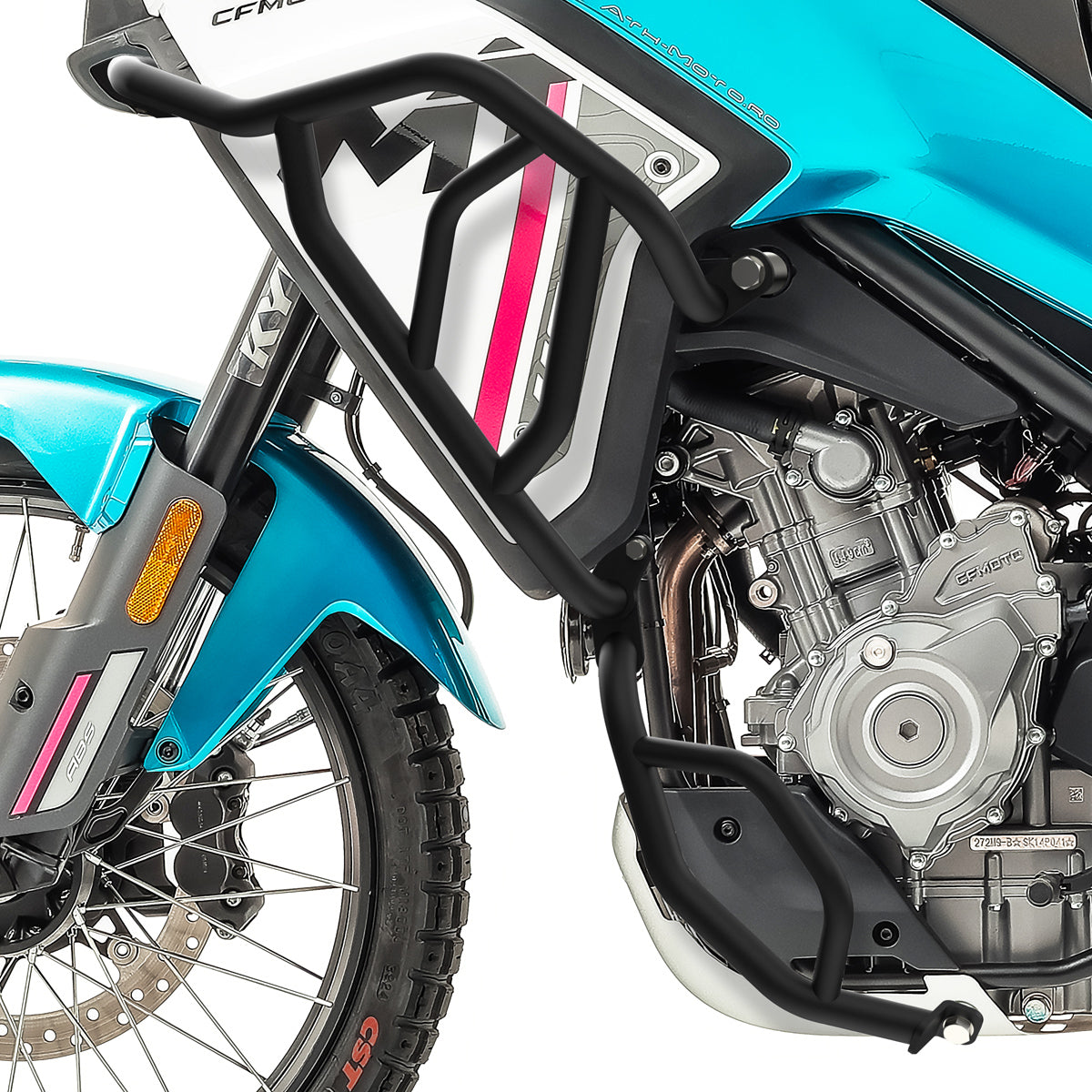 Crash bar pentru CFMoto 450MT 24-25, Negru, Set complet