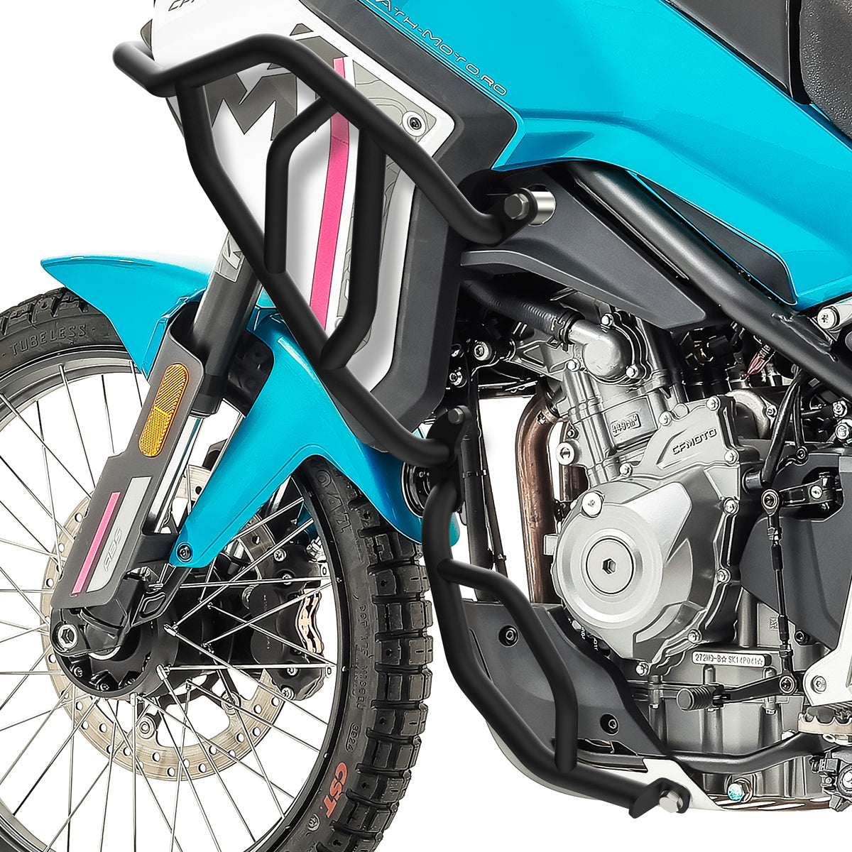 Crash bar pentru CFMoto 450MT 24-25, Negru, Set complet