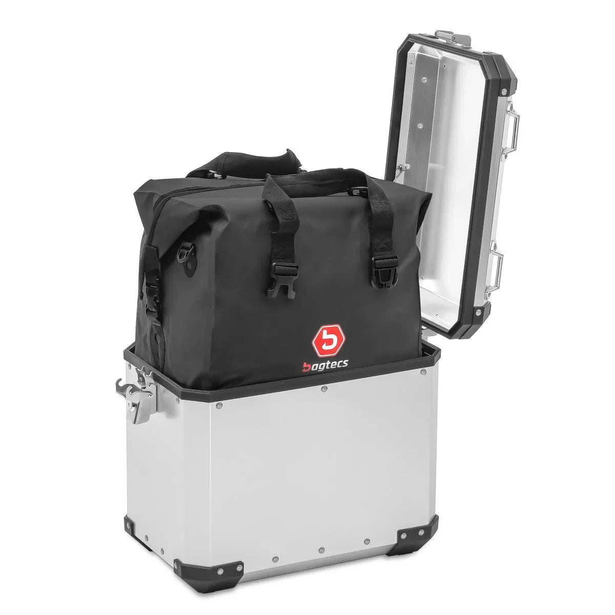 Set genti interioare pentru cutii laterale auminiu, 35-45L, Bagtecs BT5, Negru