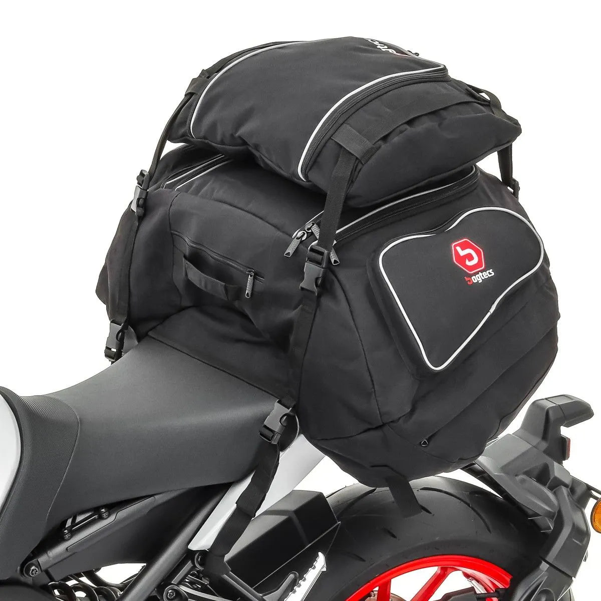Set genti codita moto Bagtecs X50 si X52, Negru
