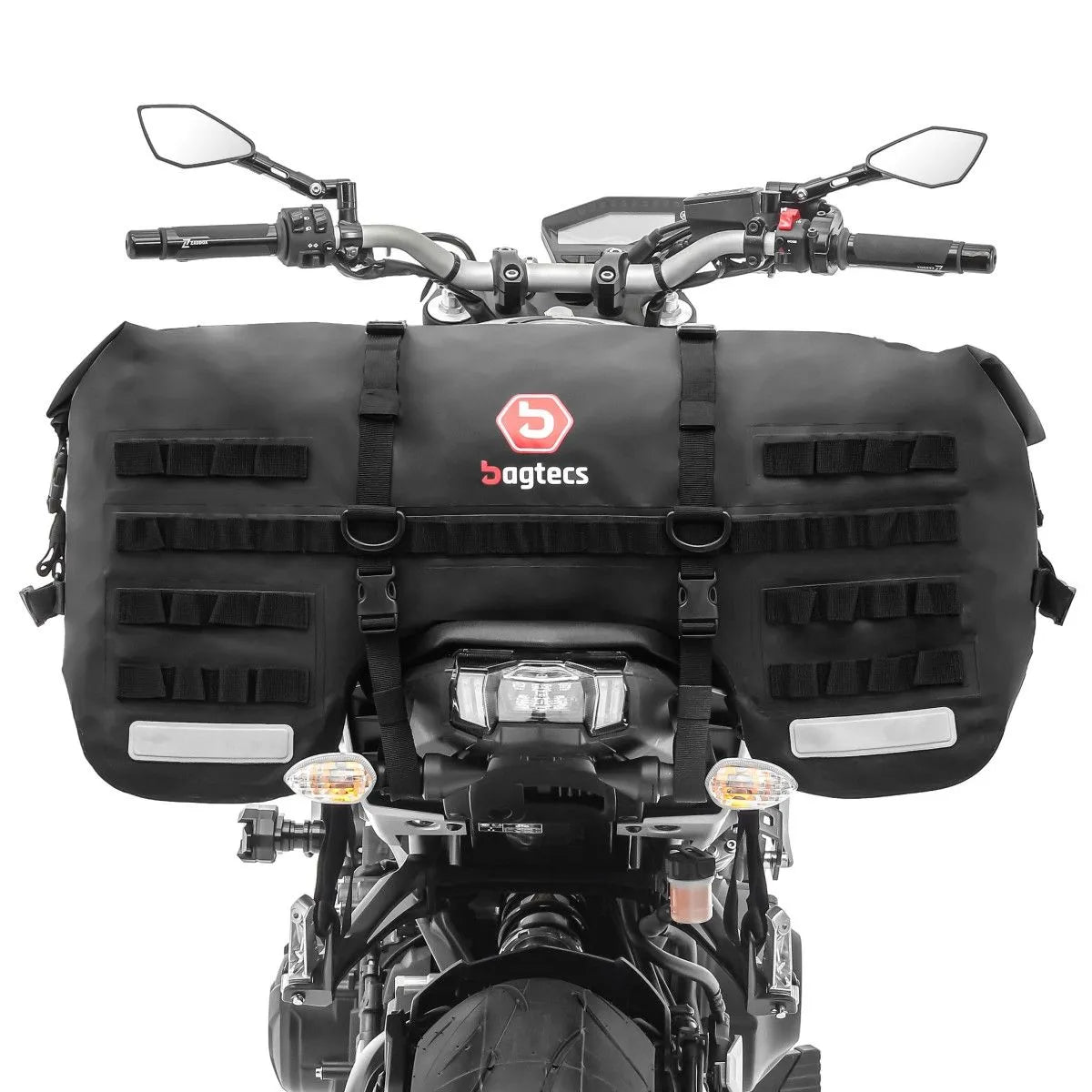 Set geanta codita Bagtecs SX70 impermeabila, 70 L, negru