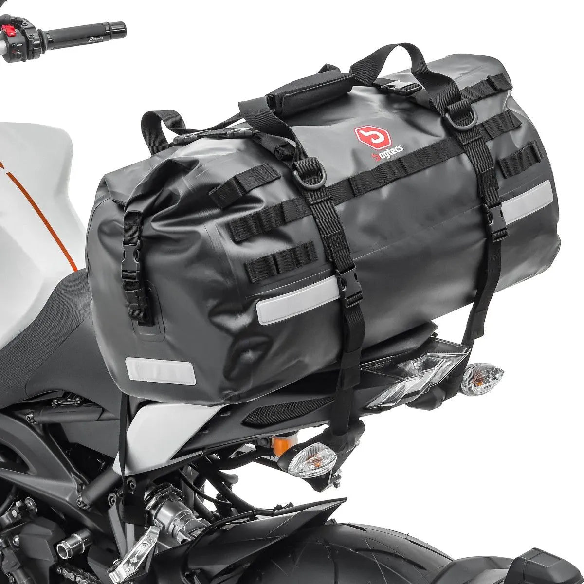 Set geanta codita Bagtecs XB50 + XF30, impermeabila, negru, 80L