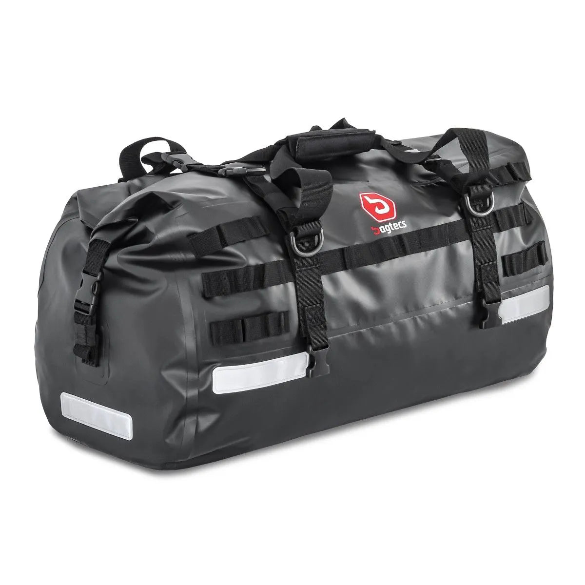 Set geanta codita Bagtecs XB50 + XF30, impermeabila, negru, 80L