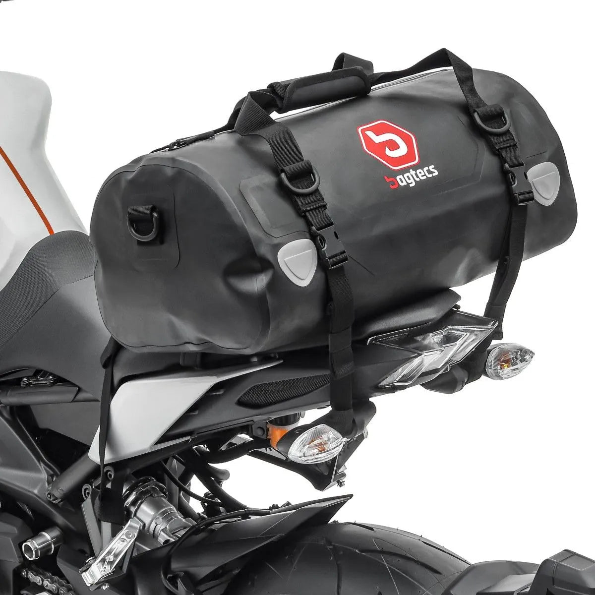 Set geanta codita Bagtecs XB50 + XF30, impermeabila, negru, 80L