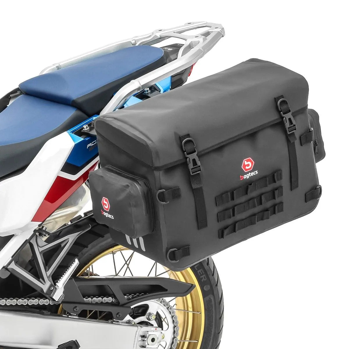 Geanta laterală pentru motocicletă, din PVC, Impermeabilă, Universală, Bagtecs BPW