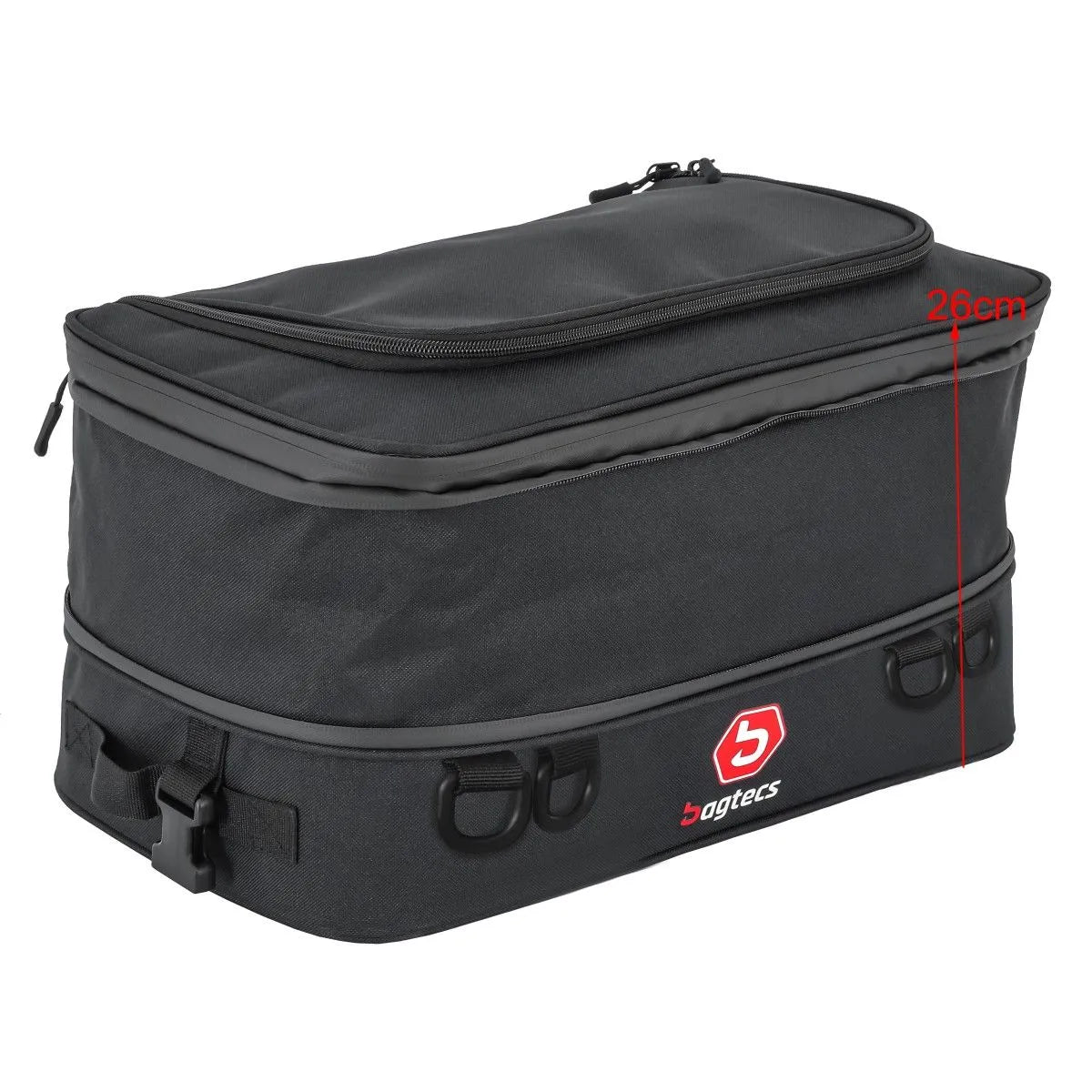 Set 2x geanta interioara moto pentru cutii laterale auminiu, Bagtecs BF2, Neagra