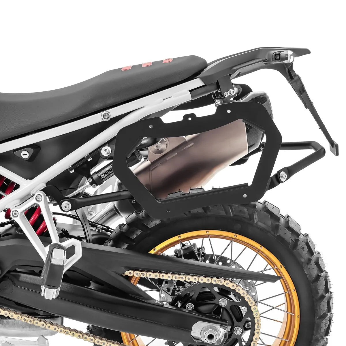 Set suport pentru genti laterale compatibil cu BMW F 900 GS 24-25 , suport sacoșe Bagtecs SLP, Negru