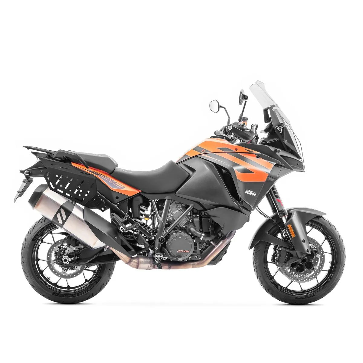 Set suport pentru genti laterale compatibil cu KTM 1290 Super Adventure / R / S 17-20, suport sacoșe Bagtecs SC52, Negru