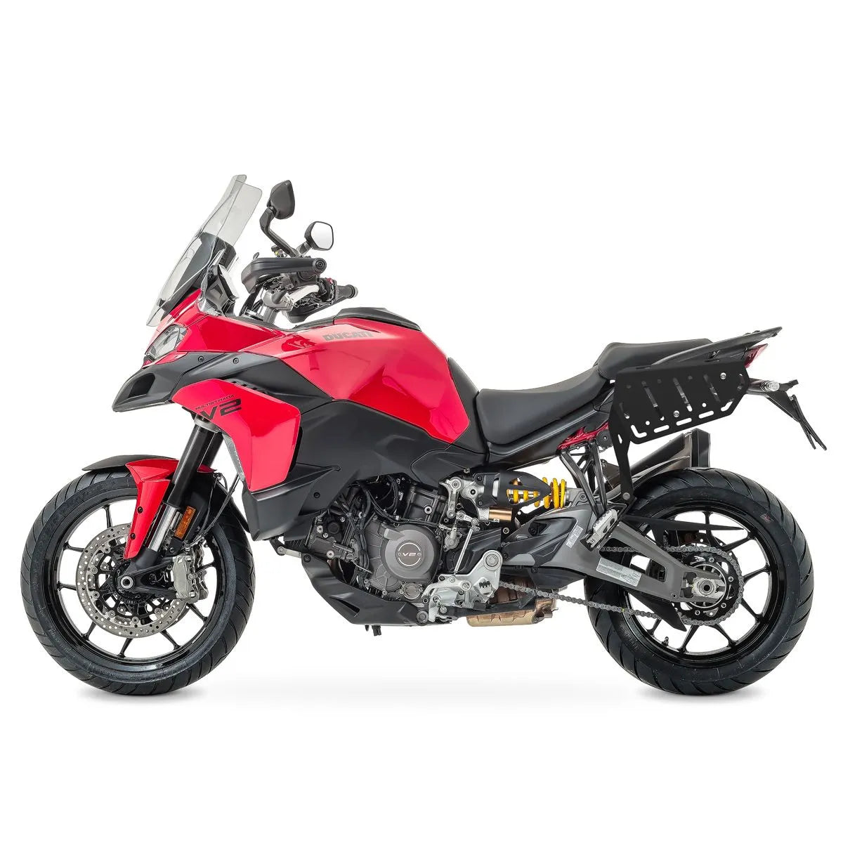 Set suport pentru genti laterale compatibil cu Ducati Multistrada V2 / S 22-25, suport sacoșe Bagtecs SC74, Negru