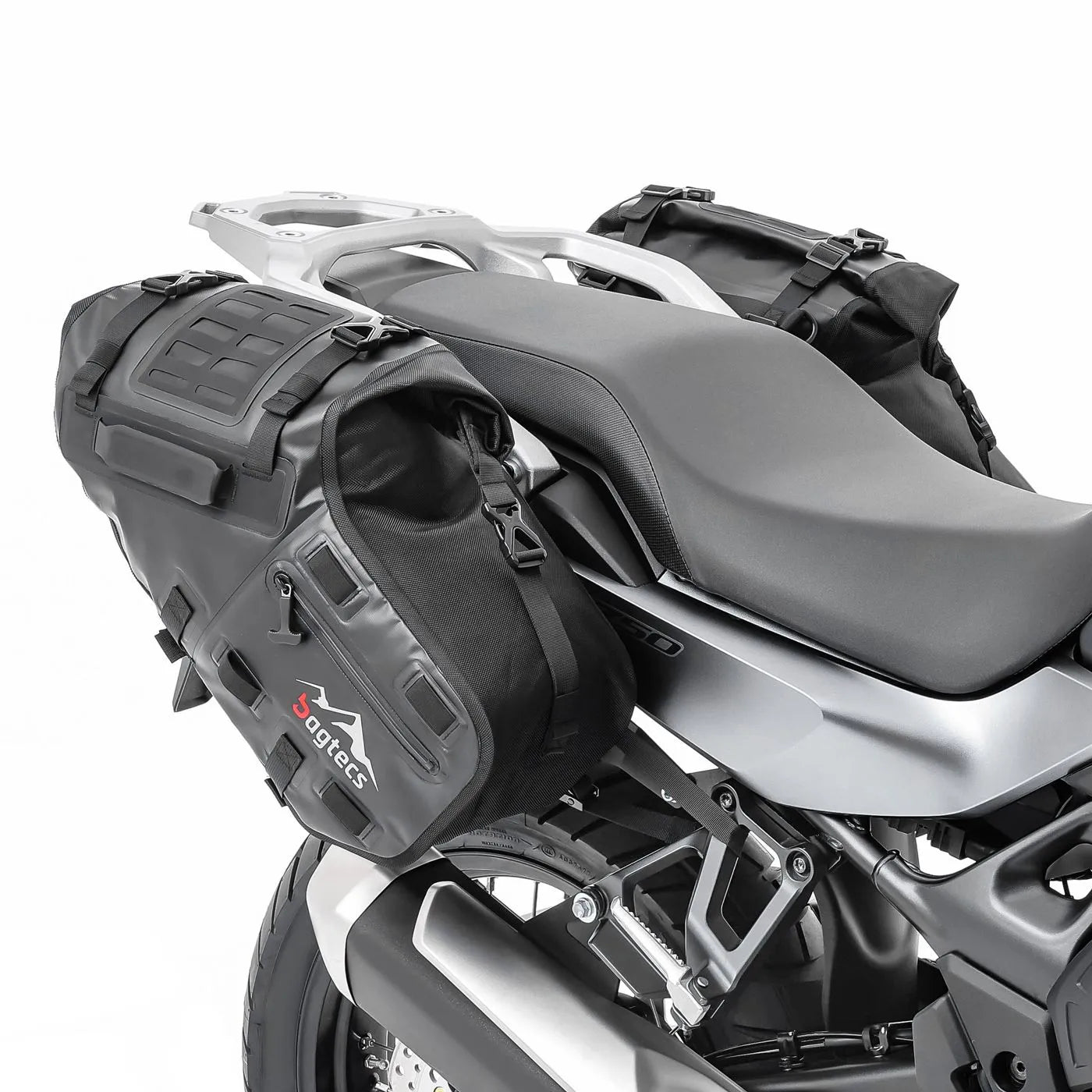 Set suport pentru genti laterale compatibil cu Honda Transalp XL 750 23-25, suport sacoșe Bagtecs SC46, Negru