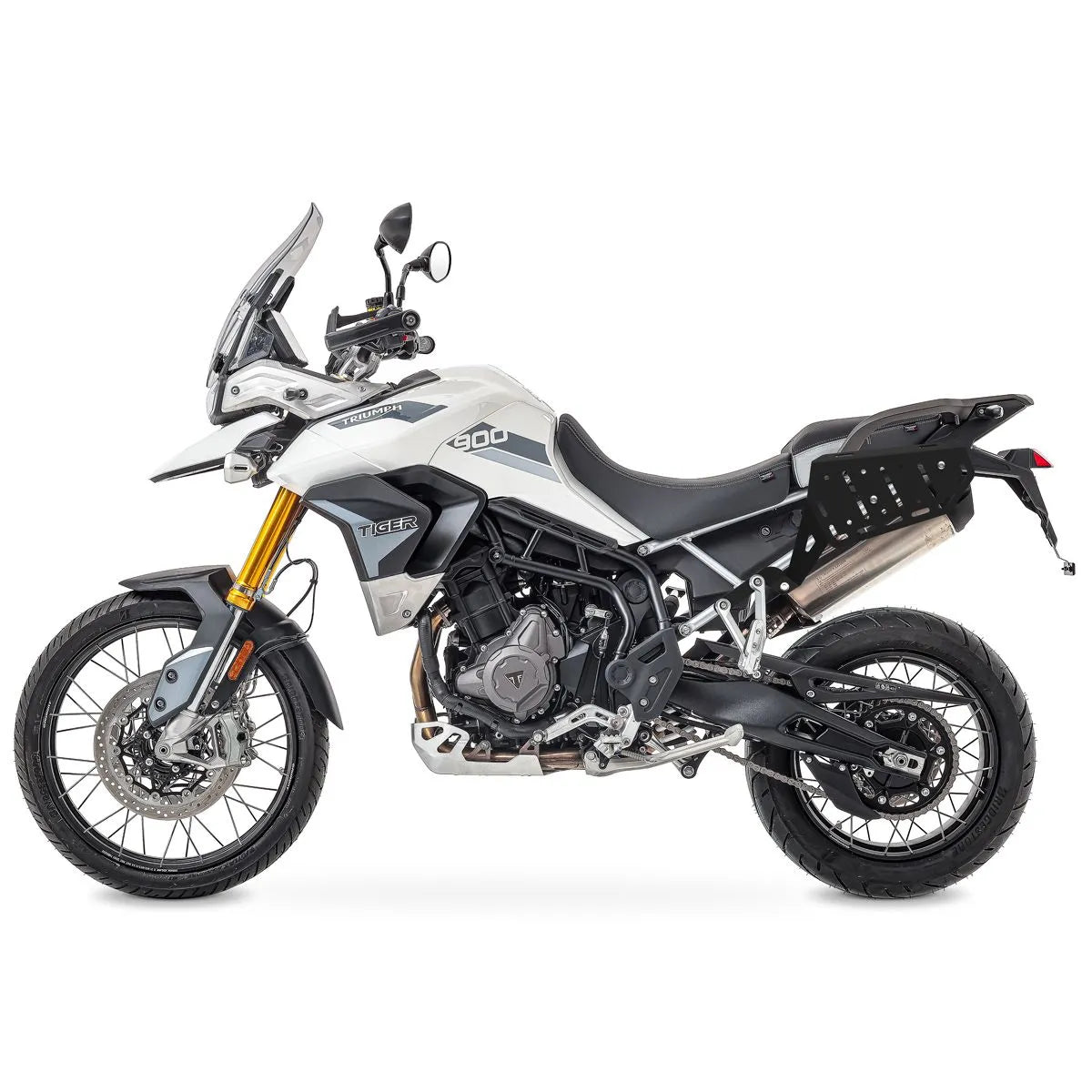 Set suport pentru genti laterale compatibil cu Triumph Tiger 900 GT - Rally / Pro 20-25, suport sacoșe Bagtecs SC63, Negru