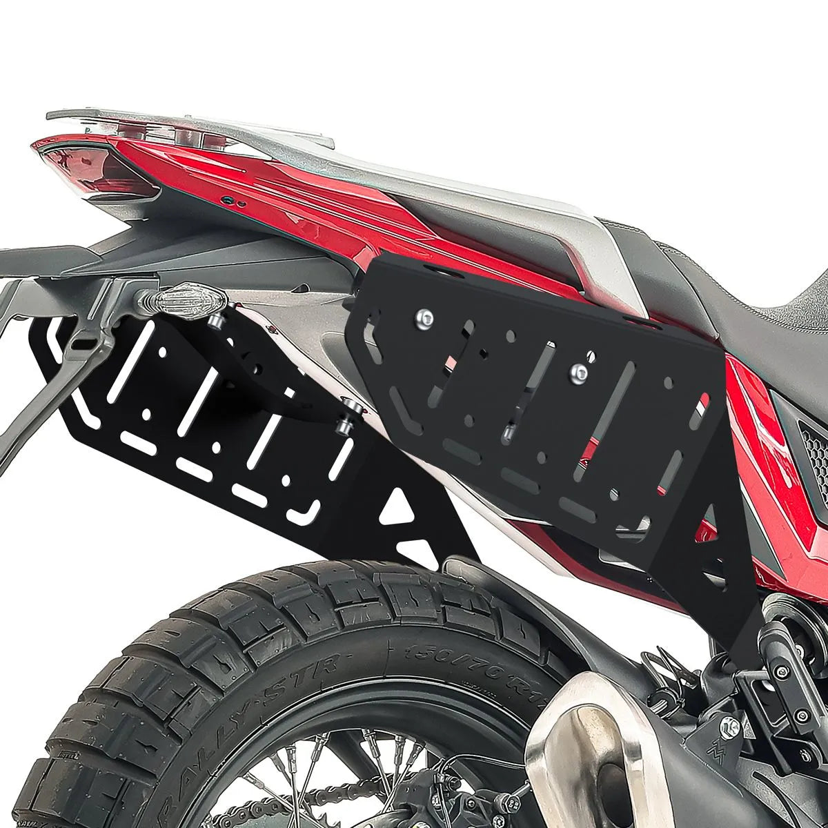 Set suport pentru genti laterale compatibil cu Morini X-Cape 650 21-24, suport sacoșe Bagtecs SC65, Negru