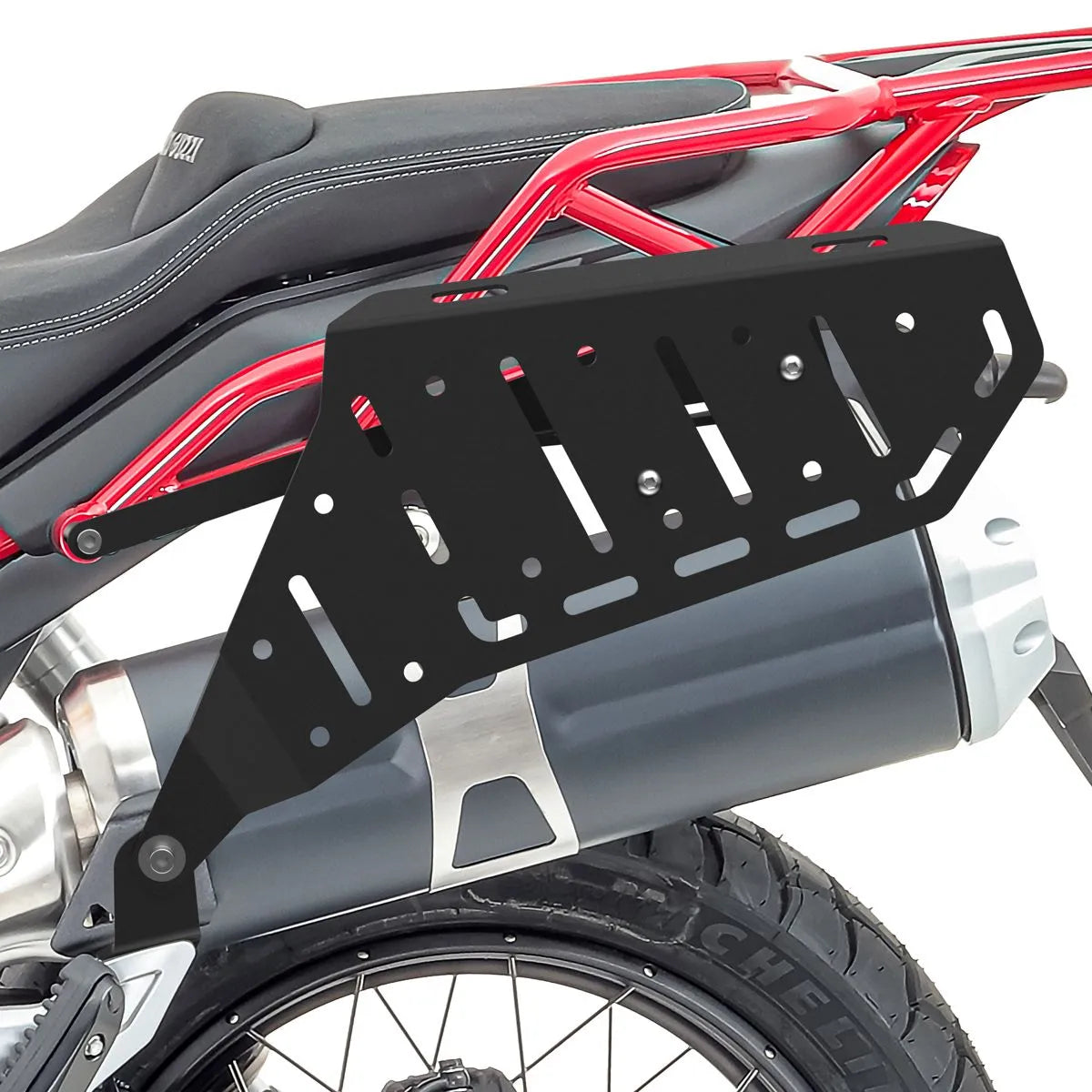 Set suport pentru genti laterale compatibil cu Moto Guzzi V85 TT 19-23, suport sacoșe Bagtecs SC66, Negru