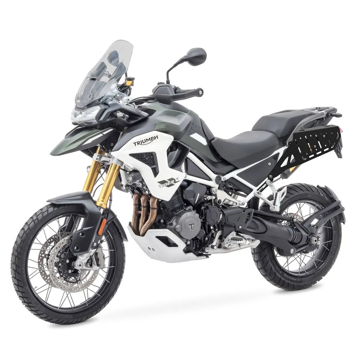 Set suport pentru genti laterale compatibil cu Triumph Tiger 1200 GT / Rally / Pro 22-25, suport sacoșe Bagtecs SC67, Negru