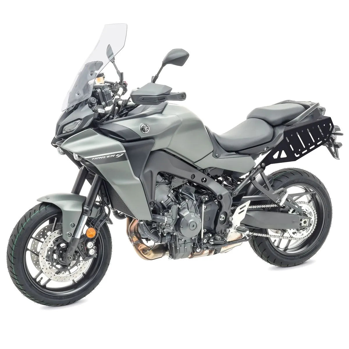 Set suport pentru genti laterale compatibil cu Yamaha Tracer 9 / GT 21-24, suport sacoșe Bagtecs SC68, Negru