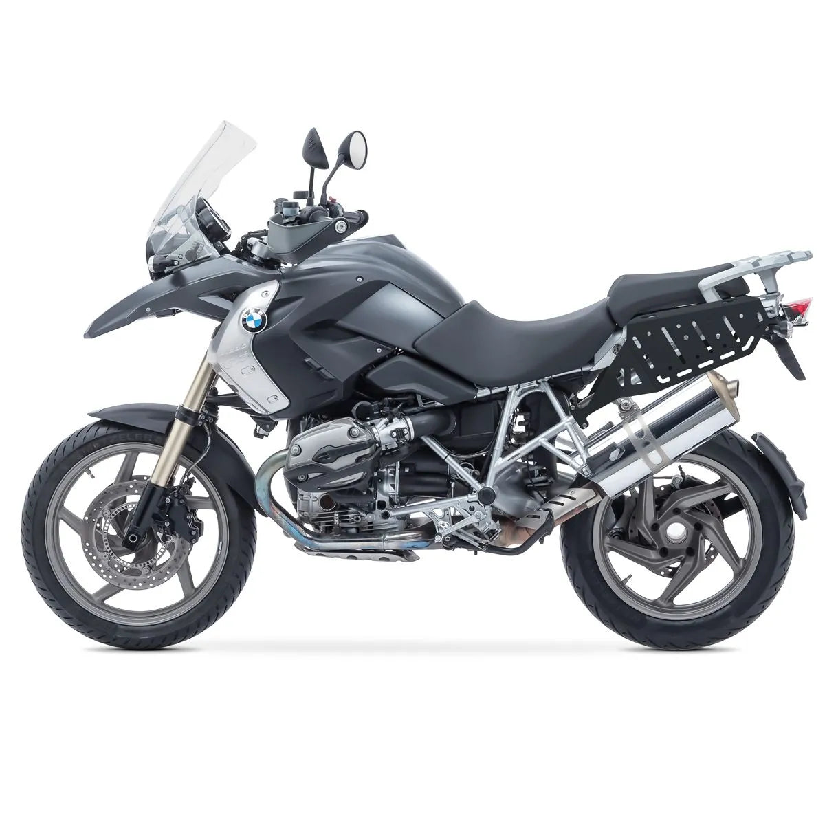 Set suport pentru genti laterale compatibil cu BMW R 1200 GS 04-12 / Adventure 06-13 suport sacoșe Bagtecs SC70, Negru