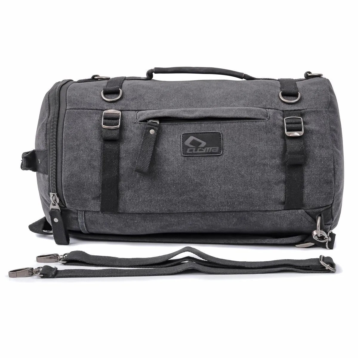 Geanta codita moto Vintage 25 L Canvas, rucsac, Roll bag Craftride, gri