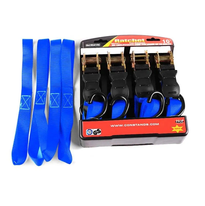 Set chingi Constands cu clichet si carlige incl 4x curele incarcare albastru