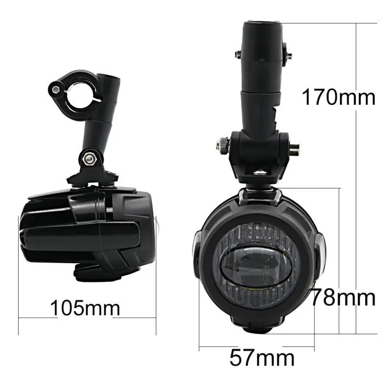 Set protectie motor + proiectoare pentru crashbar set pentru Honda NC 750 X 21-24, Negru