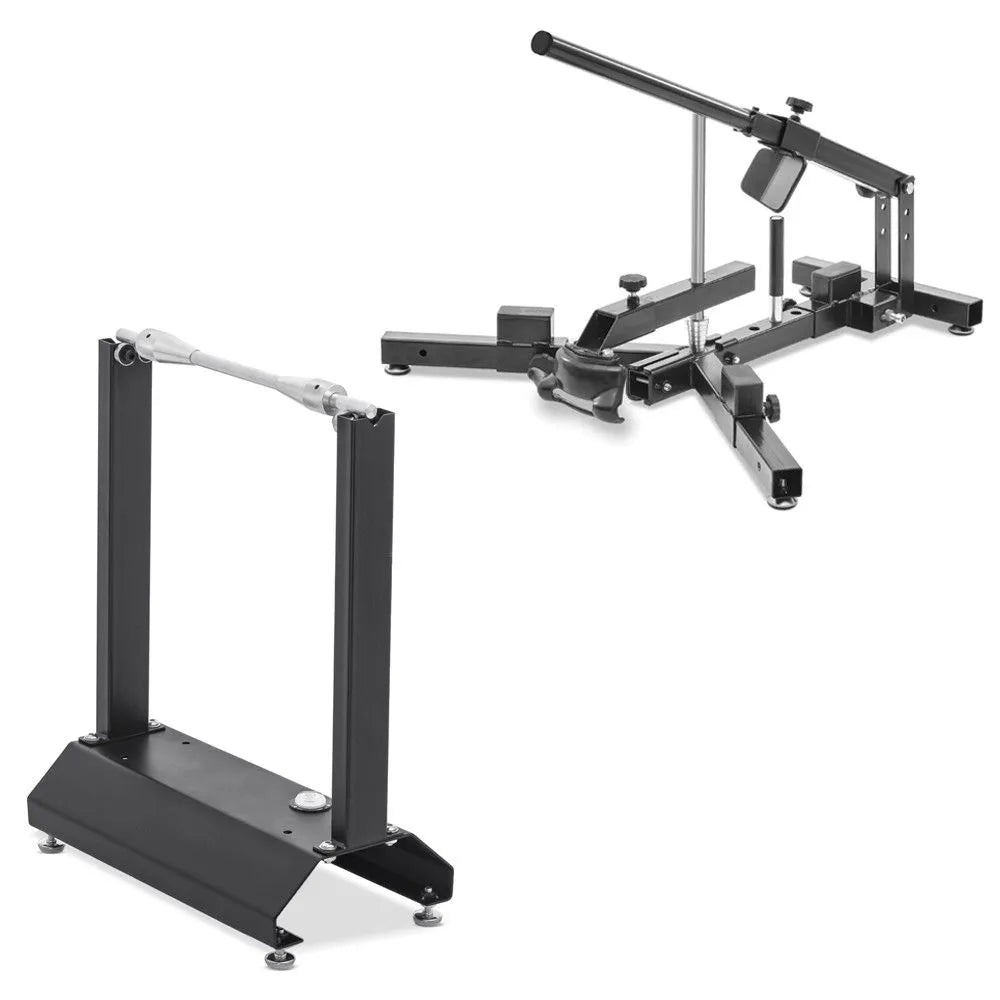 Set: Aparat dejantare anvelope moto pentru 12-21" Shimbator anvelope MD4 + Echilibrator de roti pentru Moto WU-1 - BF