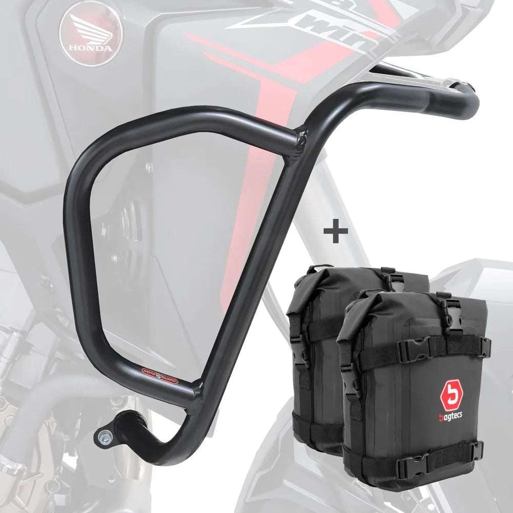Set protectie motor + geanta pentru crashbar set pentru Honda Africa Twin 1100 20-21, Negru