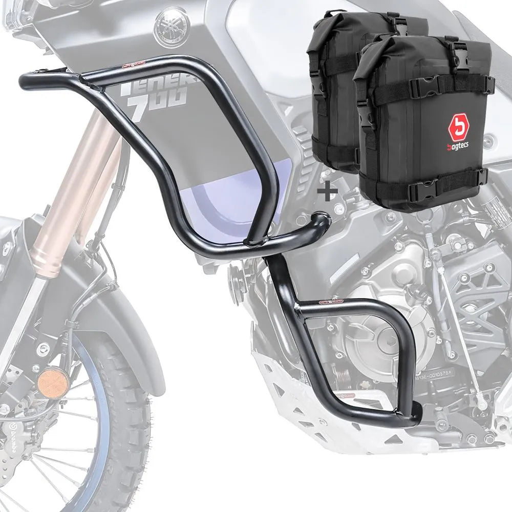 Set protectie motor + geanta pentru crashbar set pentru Yamaha Tenere 700 19-24 , Negru