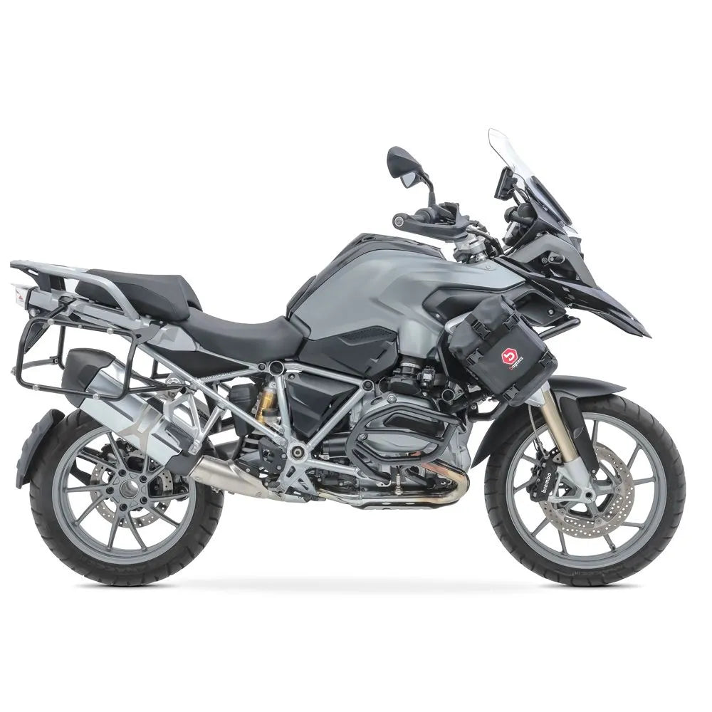 Set protectie motor + geanta pentru crashbar set pentru BMW R 1200 GS 17-18, Negru