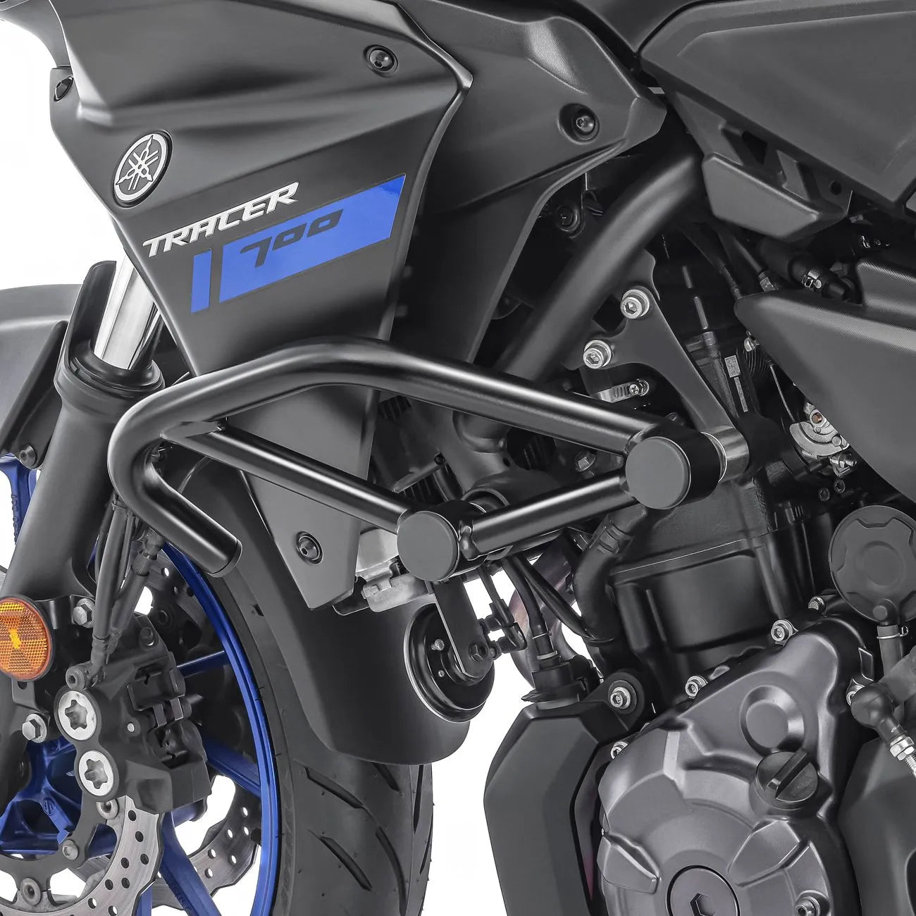 Crash bar pentru Yamaha MT-07 Tracer 700 16-19 , central , Negru Protectie motor