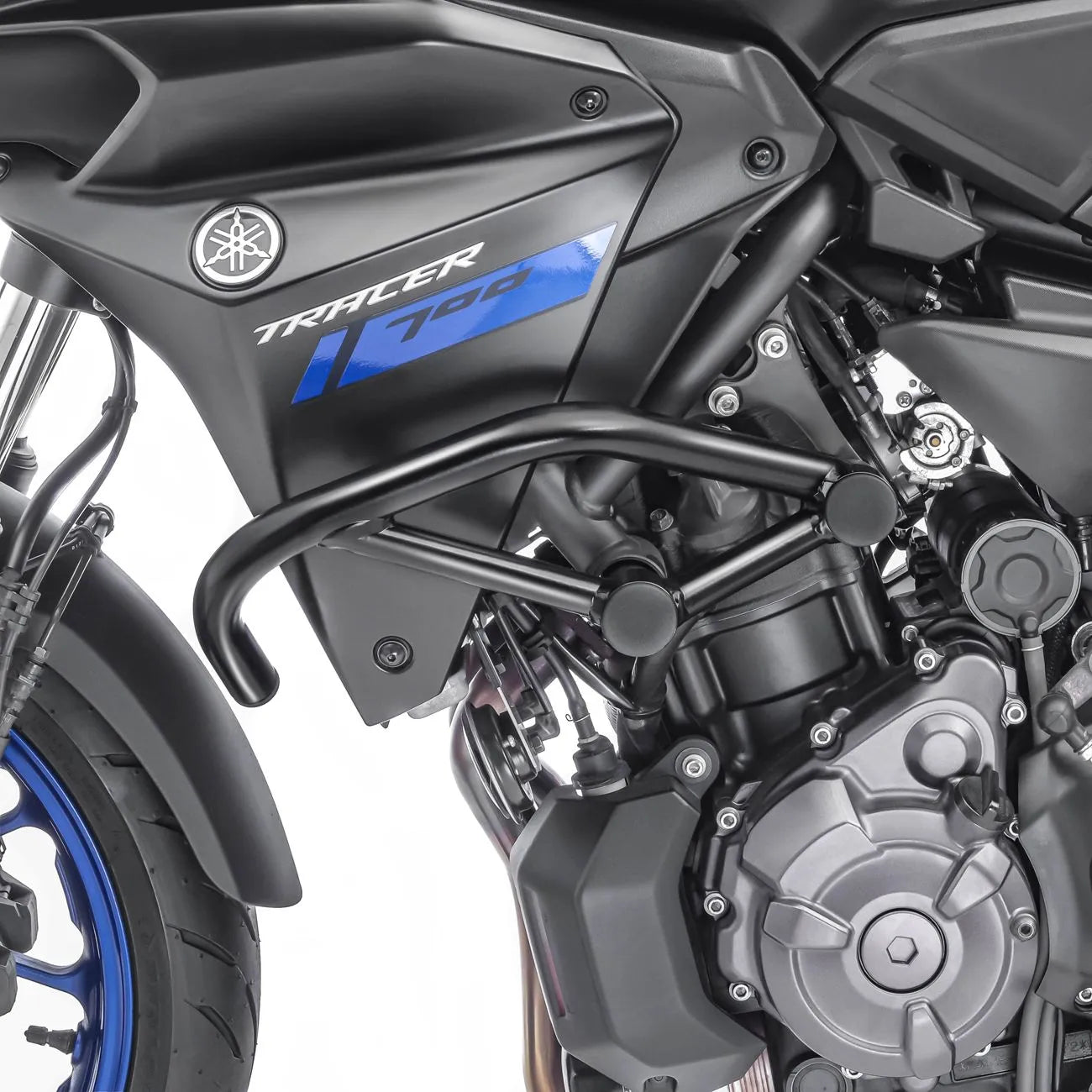 Crash bar pentru Yamaha MT-07 Tracer 700 16-19 , central , Negru Protectie motor