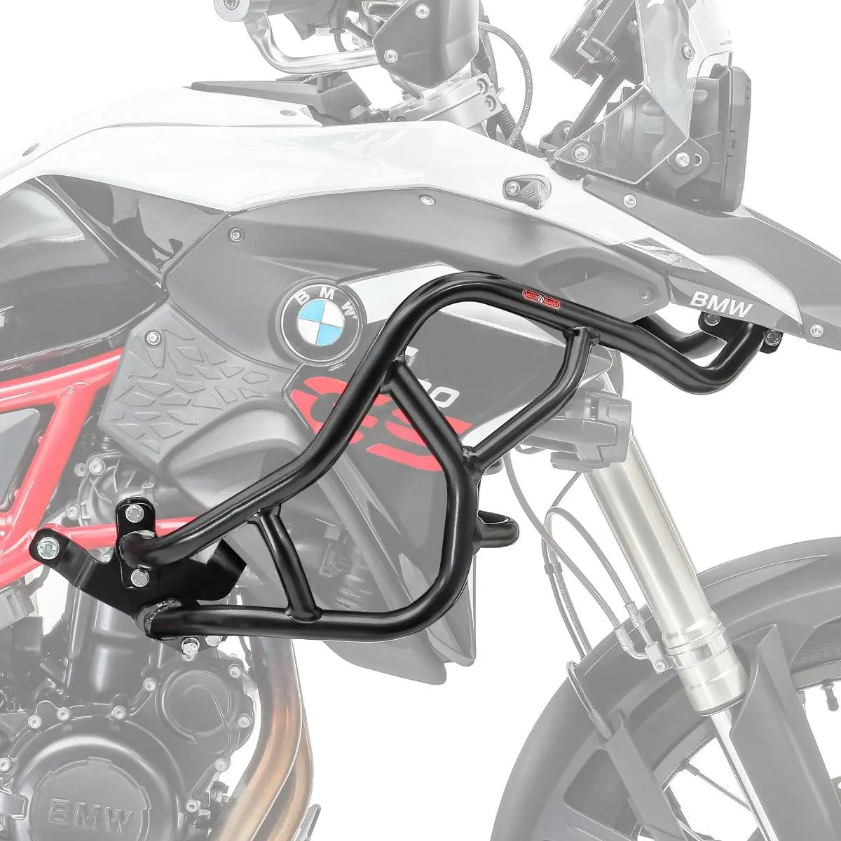 Crash bar pentru BMW F 800 GS 08-12, Negru, Protecție rezervor