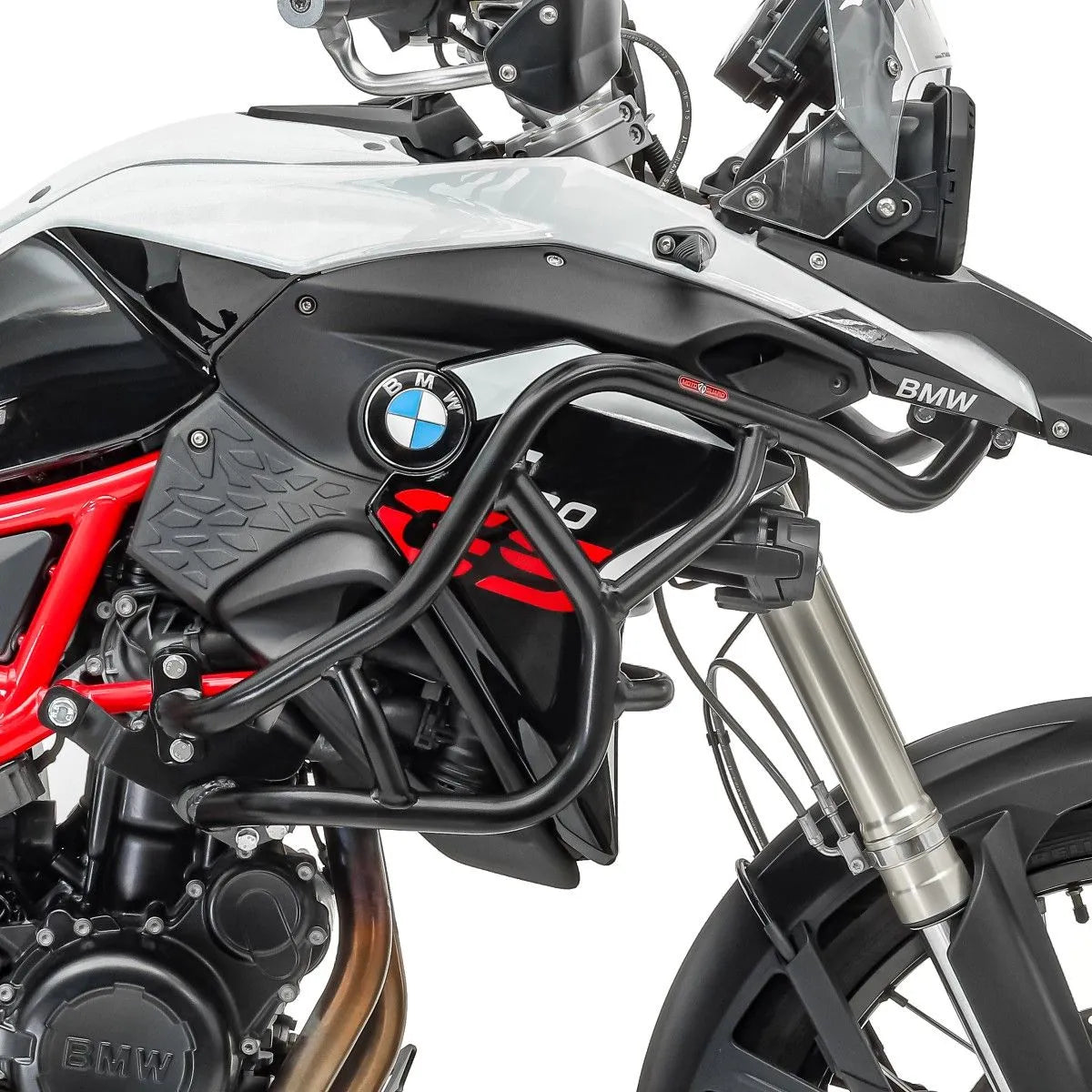 Crash bar pentru BMW F 800 GS 08-12, Negru, Protecție rezervor