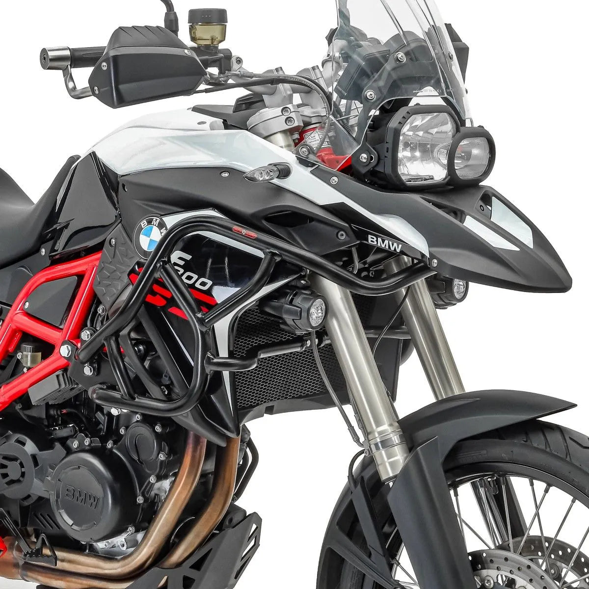 Crash bar pentru BMW F 800 GS 08-12, Negru, Protecție rezervor