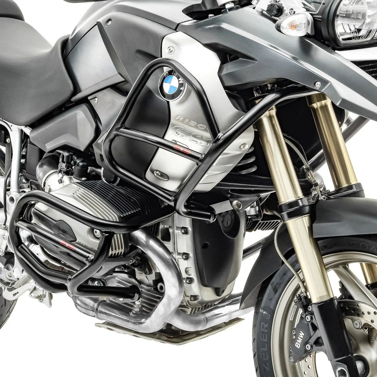 Set protectie motor + geanta pentru crashbar set pentru BMW R 1200 GS 08-12, Negru