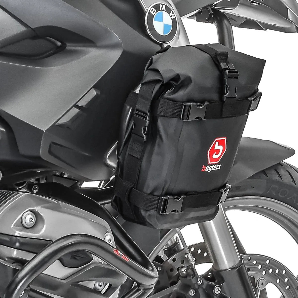 Set protectie motor + geanta pentru crashbar set pentru BMW R 1200 GS 08-12, Negru