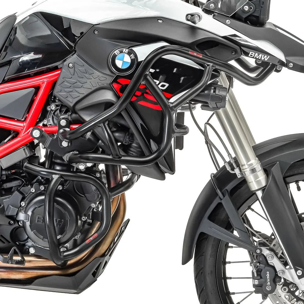 Crash bar pentru BMW F 800 GS 08-12, Negru, Protecție rezervor