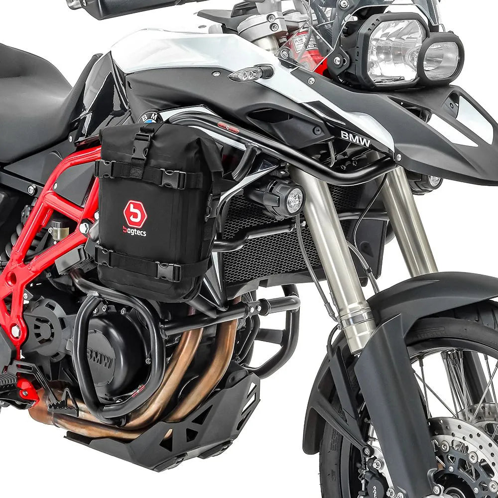Set protectie motor + geanta pentru crashbar set pentru BMW F 700 GS / F 650 GS 08-17, Negru