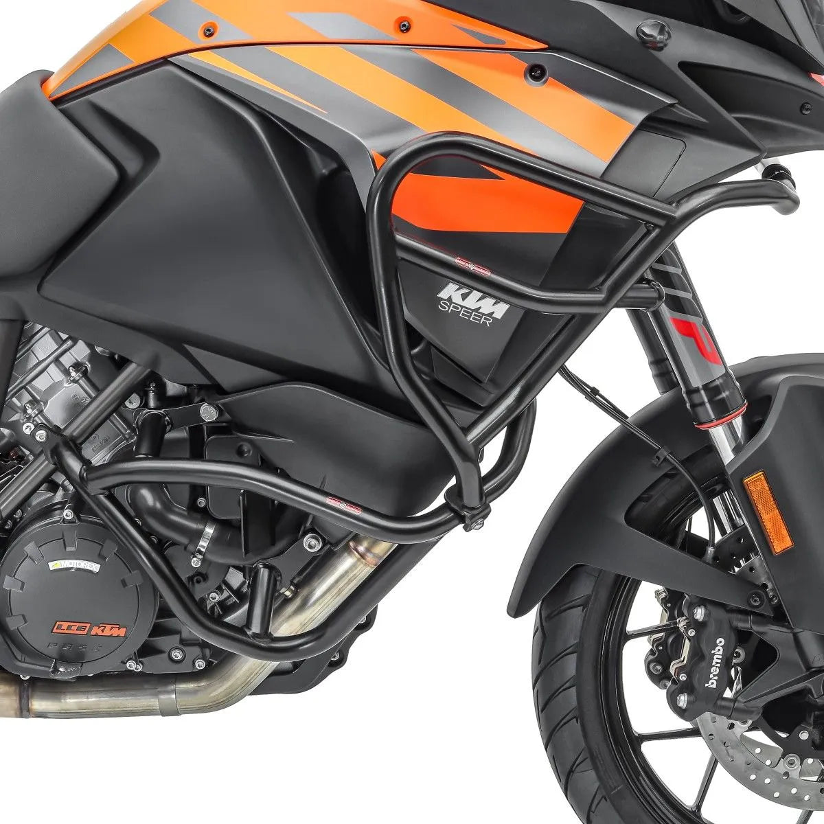 Set protectie motor + geanta pentru crashbar set pentru KTM 1050 Adventure 15-16 , Negru