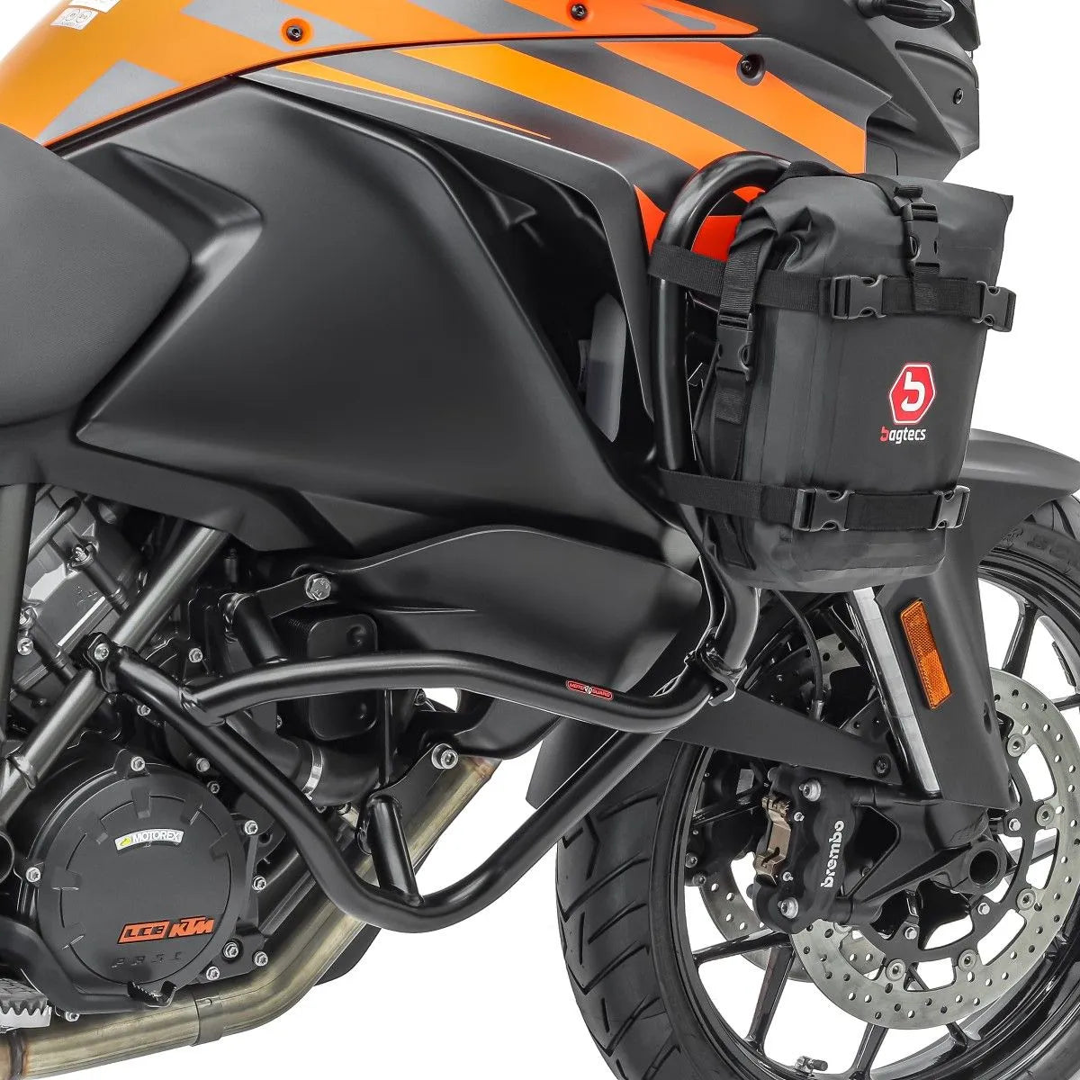 Set protectie motor + geanta pentru crashbar set pentru KTM 1050 Adventure 15-16 , Negru