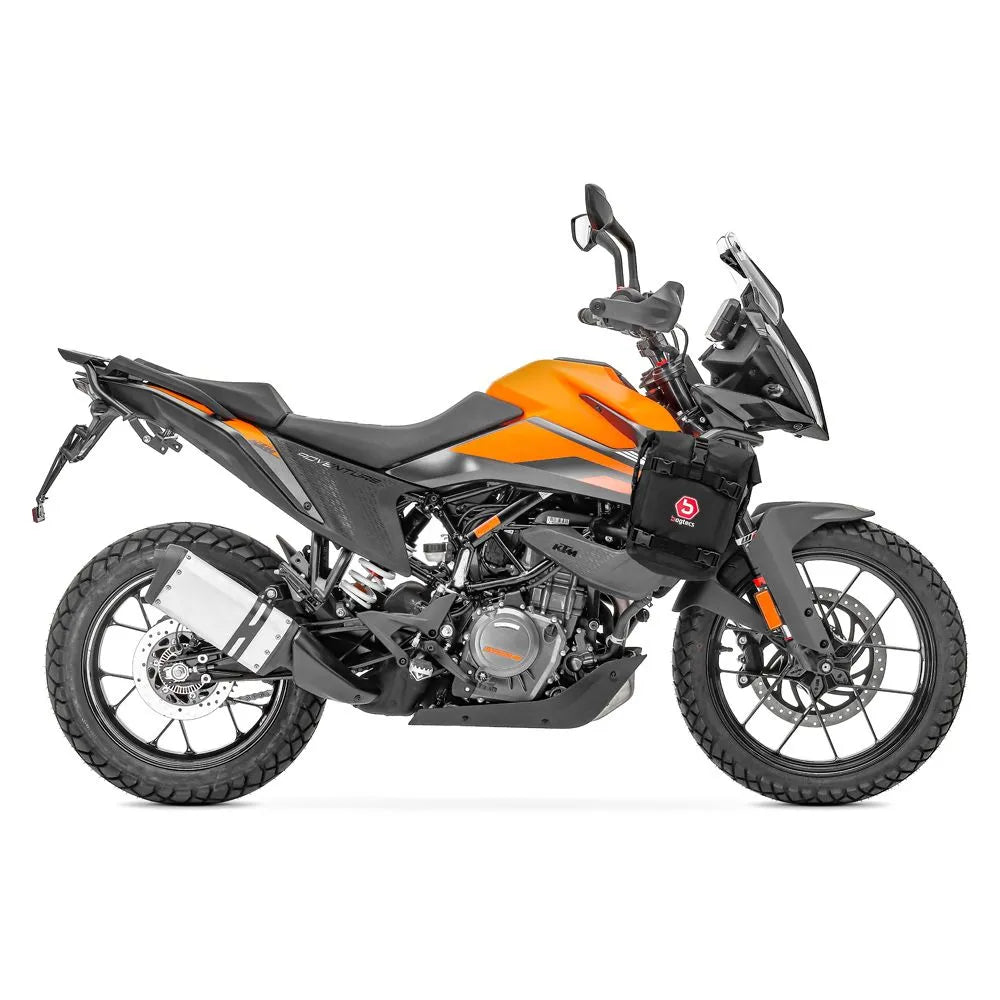 Set protectie motor + geanta pentru crashbar set pentru KTM 390 Adventure 20-24 , Negru