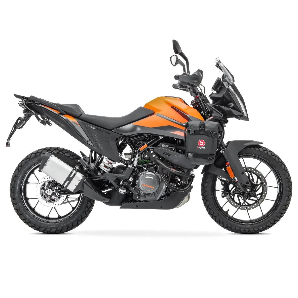 Set protectie motor + geanta pentru crashbar set pentru KTM 390 Adventure 20-24 , Negru