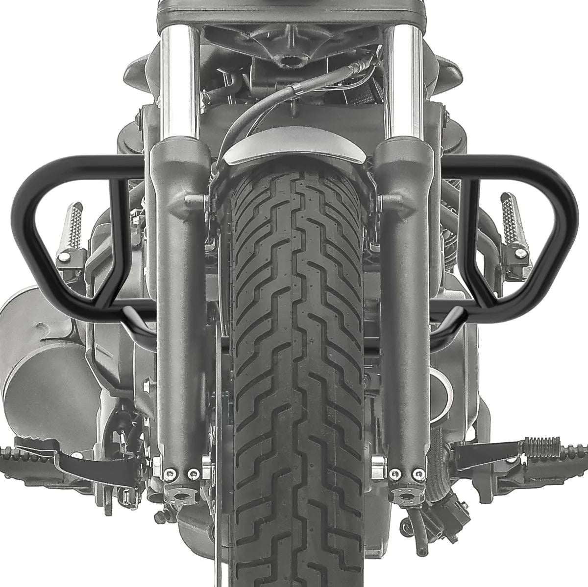 Crash bar pentru Honda Rebel 1100 CMX 21-24 Craftride HB2, Negru Protectie motor