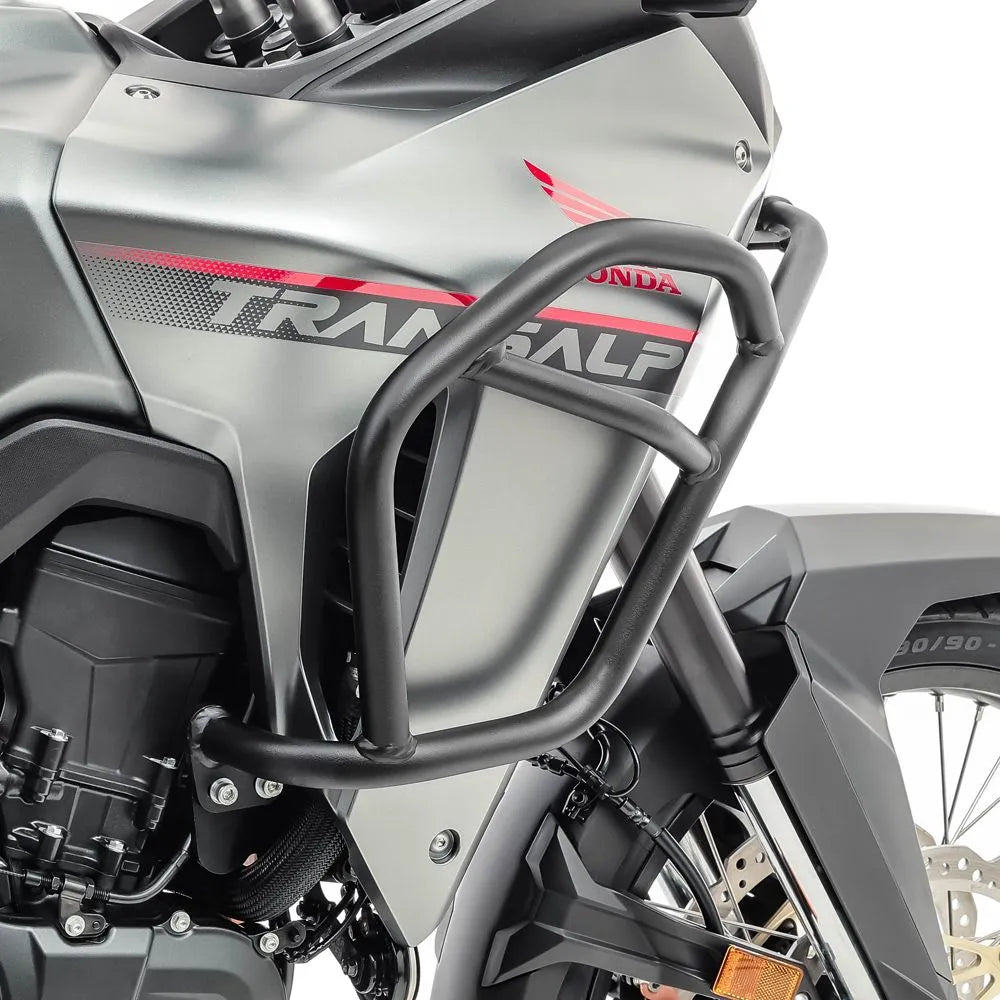 Crash bar pentru Honda Transalp XL 750 2023, Partea de sus, Negru Protectie motor