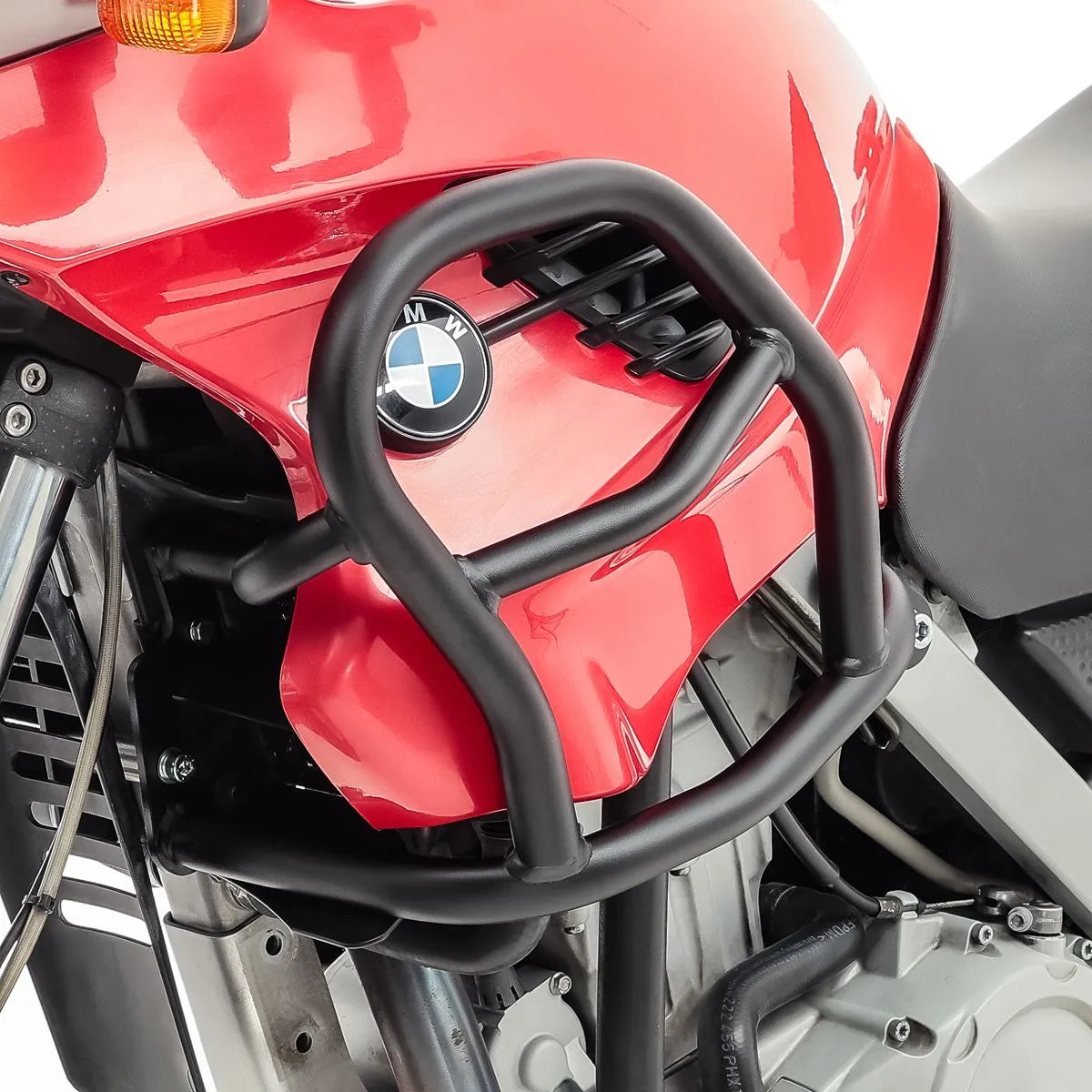 Crash bar pentru BMW F 650 GS 00-07, Negru, Protecție rezervor
